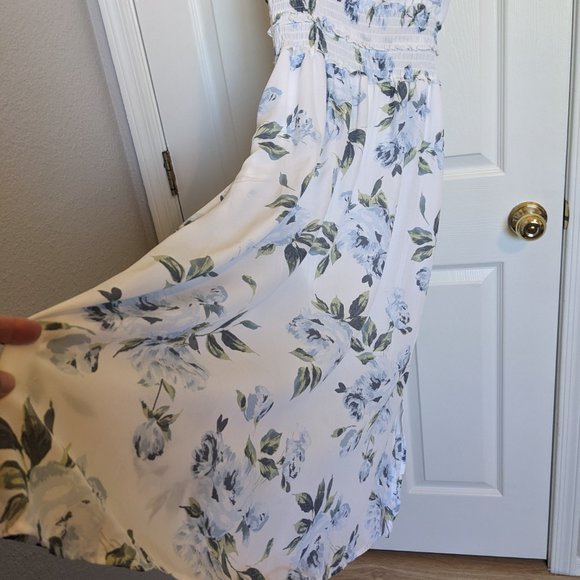 Floral Sundress | Fit & Flare | XL | NWOT | Spaghetti Straps and Smocking! - Picture 5 of 9
